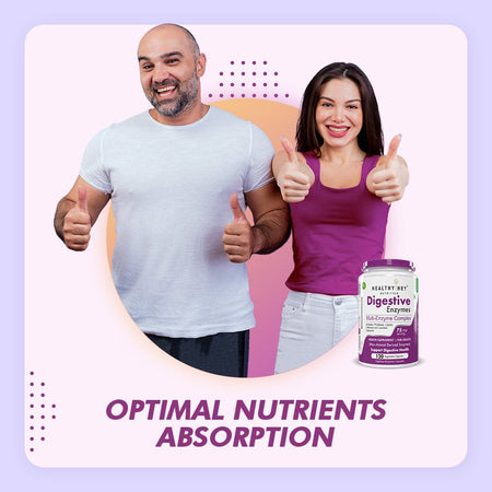 HealthyHey Nutrition Capsule Digestive Enzyme, Support Digestive Health- Multi-Enzyme Complex - 75mg