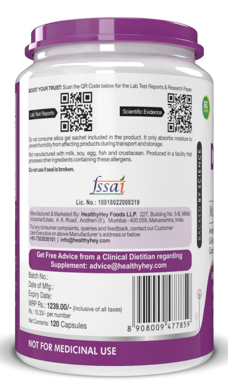 HealthyHey Nutrition Capsule Digestive Enzyme, Support Digestive Health- Multi-Enzyme Complex - 75mg