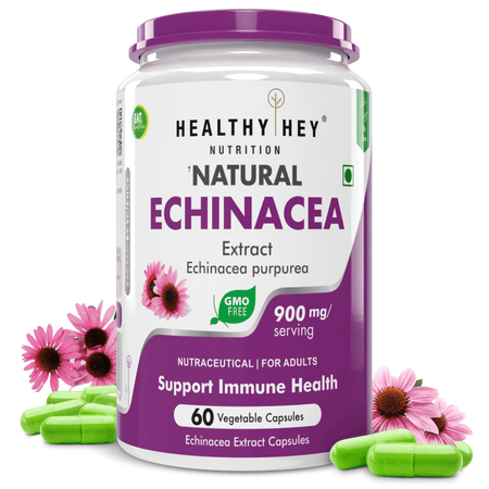 HealthyHey Nutrition Capsule Echinacea Extract, Support Immune Health 60 veg capsules