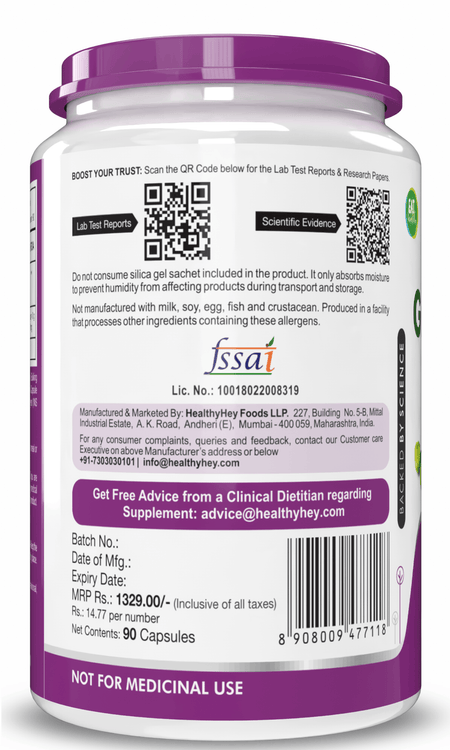 HealthyHey Nutrition Capsule Green Coffee Bean Extract, Support weight wellness & Heart Health 100% Pure with Antioxidants- 70% Chlorogenic Acid, Non-GMO,90 veg Capsules