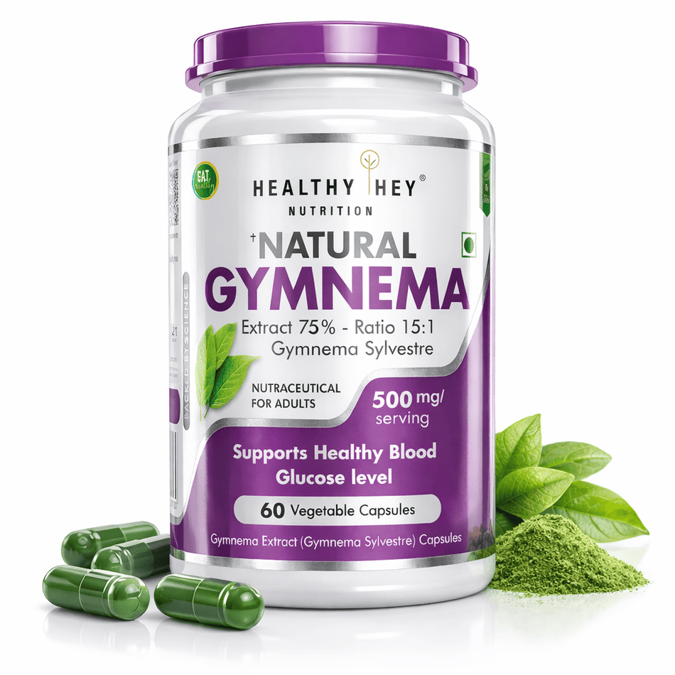 HealthyHey Nutrition Capsule Gymnema Sylvestre for Blood Sugar, Support and Metabolism,60 Veg Capsules, 2 Month Supply