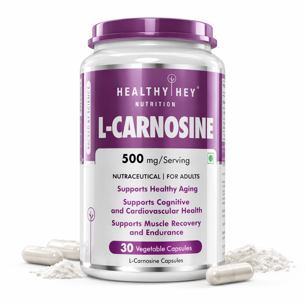 HealthyHey Nutrition Capsule L-Carnosine, Supports Healthy Aging 30 vegetable capsules