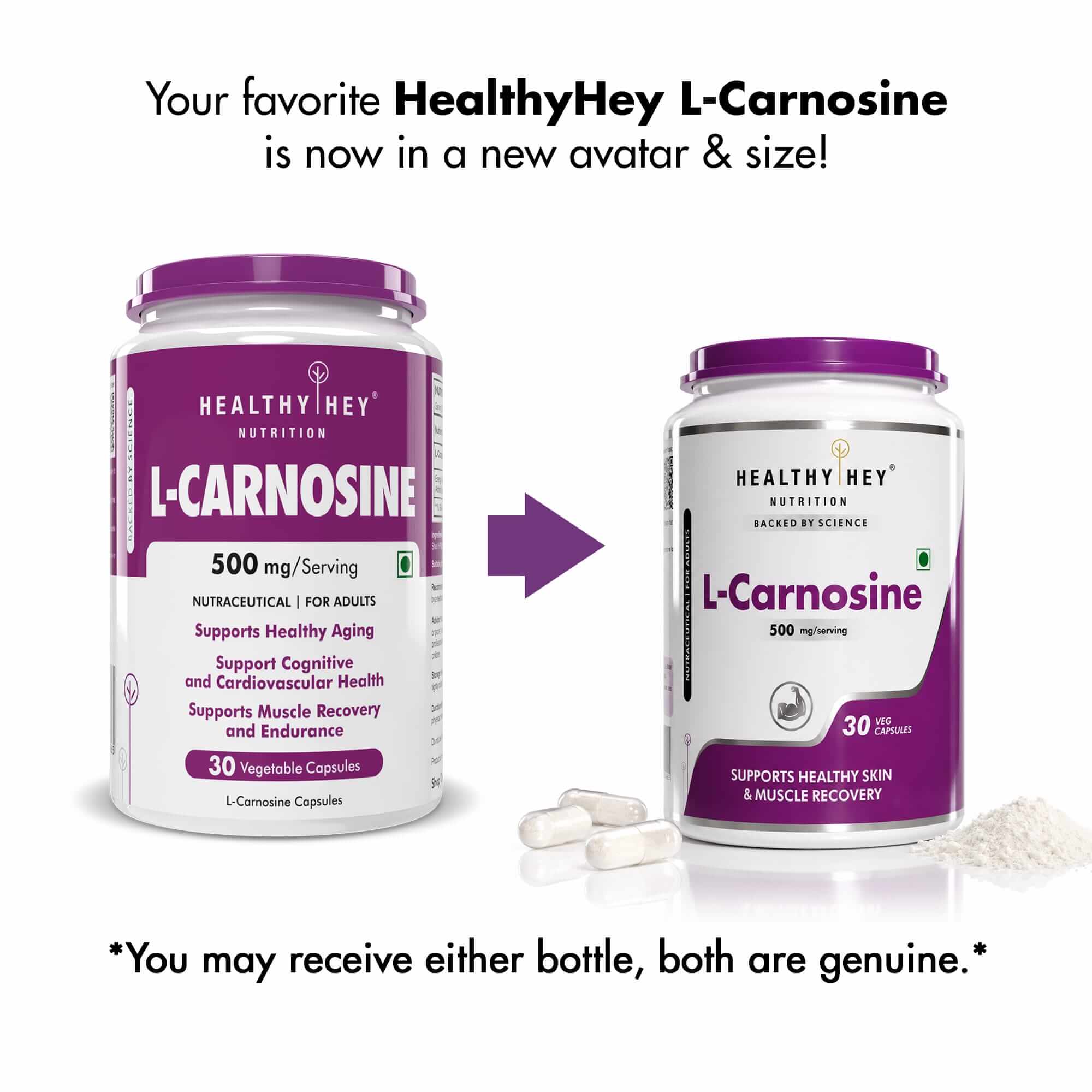 Buy L-Carnosine, Supports Healthy Aging 30 vegetable capsules