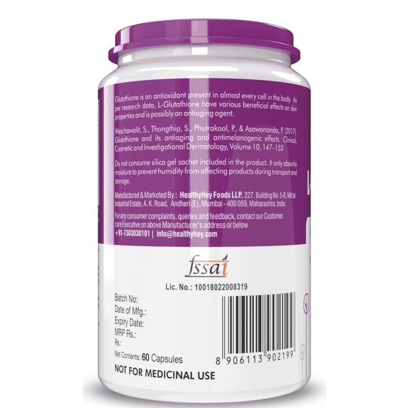 Buy L-Glutathione (Reduced), Support Skin Health - 100% Vegetarian Source - 60 Veg Capsules Buy L-Glutathione (Reduced), Support Skin Health - 100% Vegetarian Source - 60 Veg Capsules