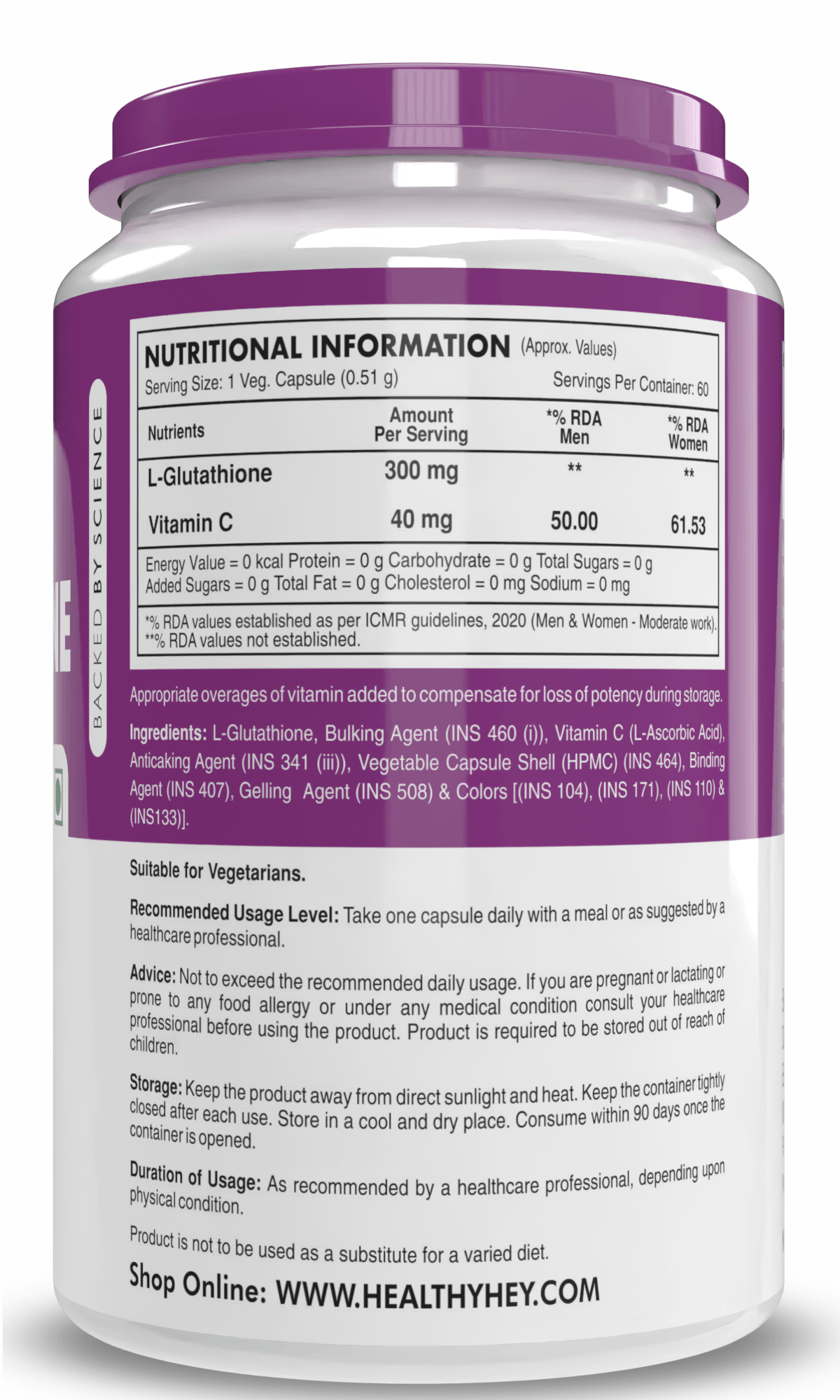 rda of glutathione Glutathione Supplement — Reduced L-Glutathione
