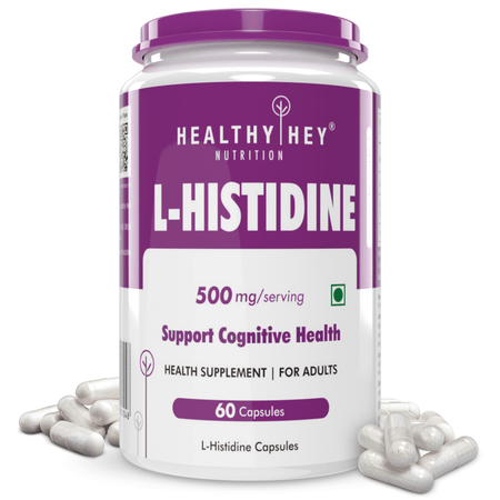 HealthyHey Nutrition Capsule L-Histidine, Support Cognitive Health 60 Veg Capsules