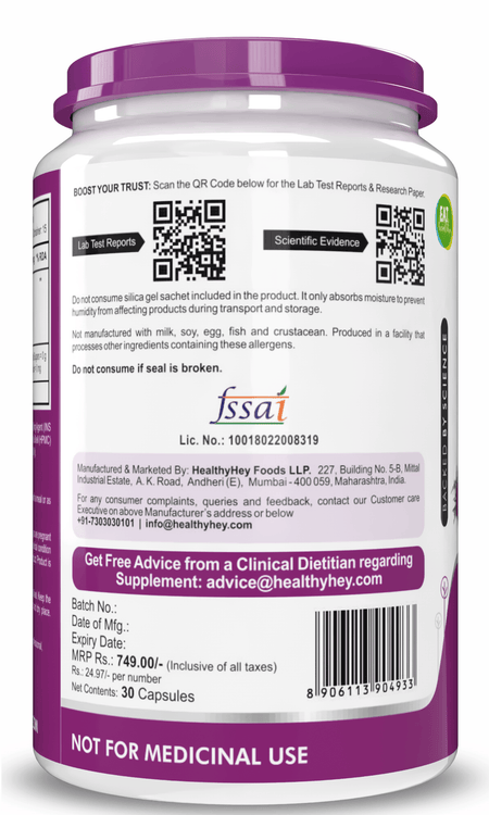 HealthyHey Nutrition Capsule Milk Thistle Supplement 600mg Extract - Supports Liver Health and Antioxidant (Silymarin)