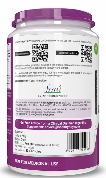 HealthyHey Nutrition Capsule Milk Thistle Supplement 600mg Extract - Supports Liver Health and Antioxidant (Silymarin)