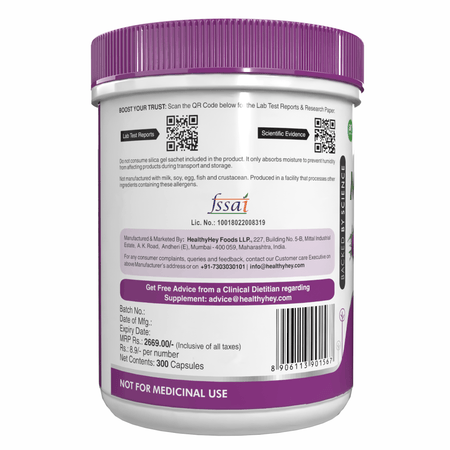 HealthyHey Nutrition Capsule Milk Thistle Supplement 600mg Extract - Supports Liver Health and Antioxidant (Silymarin)