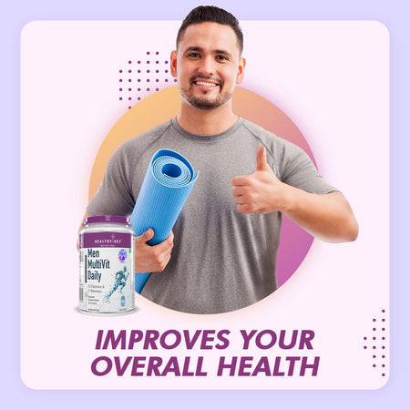 HealthyHey Nutrition Capsule MultiVitamin for Men, Supports Genreal Health & Immunity -Multi-Vit Daily - Vitamins &  Minerals capsules