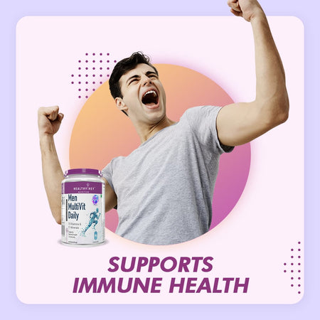 HealthyHey Nutrition Capsule MultiVitamin for Men, Supports Genreal Health & Immunity -Multi-Vit Daily - Vitamins &  Minerals capsules