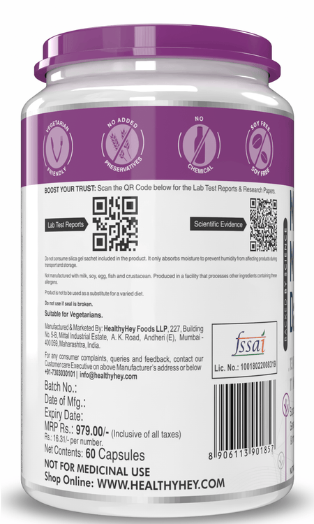 HealthyHey Nutrition Capsule MultiVitamin for Men, Supports Genreal Health & Immunity -Multi-Vit Daily - Vitamins &  Minerals capsules