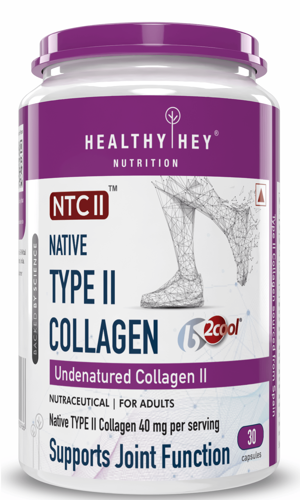 HealthyHey Nutrition Capsule NTC II Type 2 Collagen,Support joint function 30 Capsules