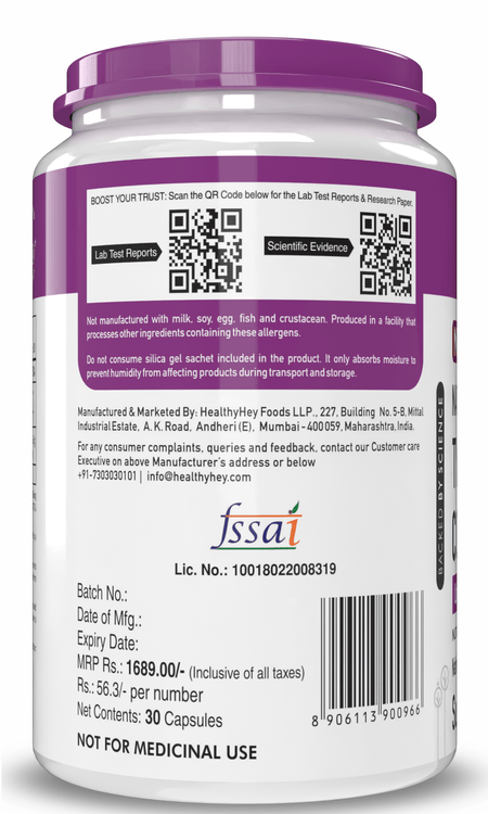 HealthyHey Nutrition Capsule NTC II Type 2 Collagen,Support joint function 30 Capsules