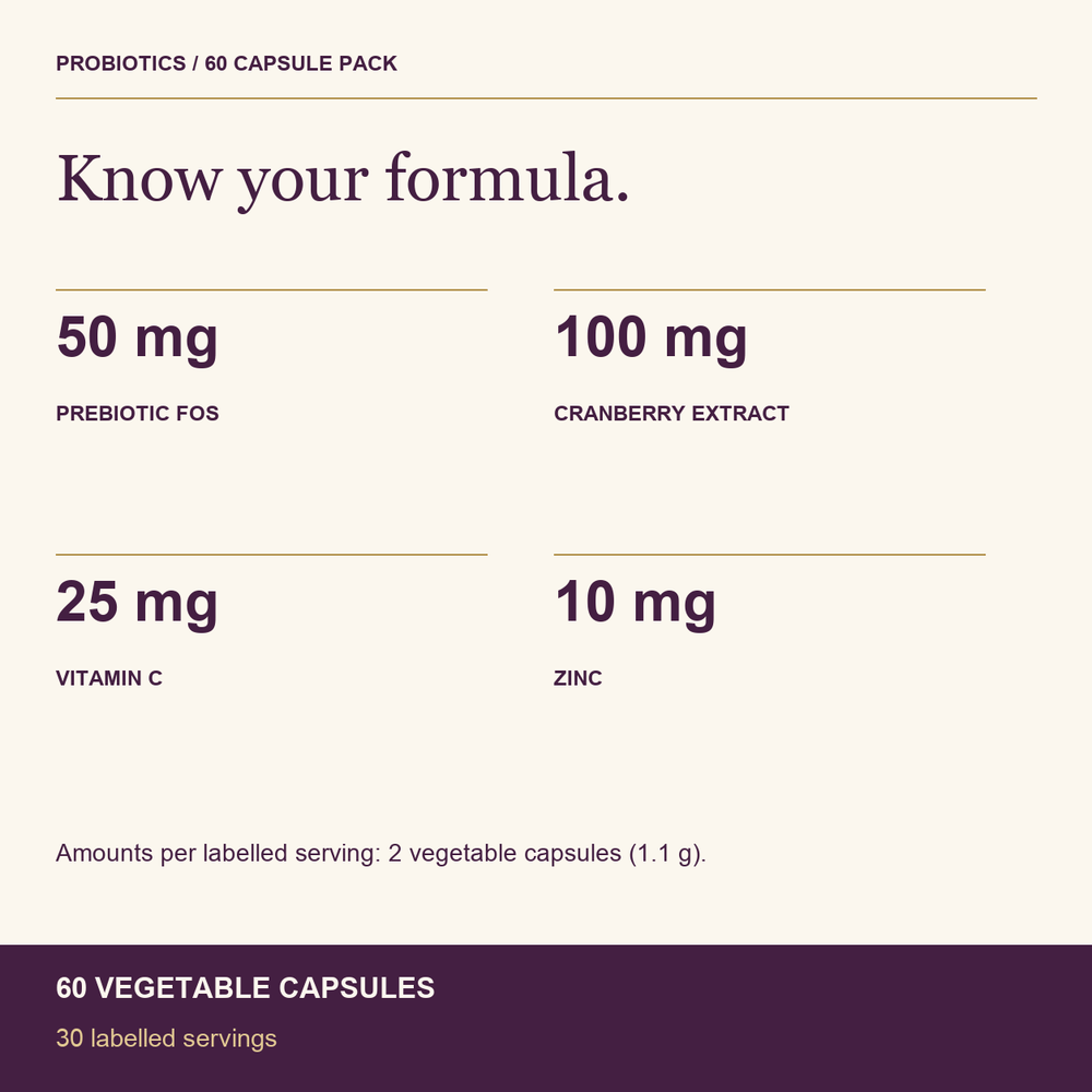 HealthyHey Nutrition Capsule Probiotics 50 Billion CFU | Immune Gut Health, Multi-Strains, Targeted Release | 60 Veg. Capsules