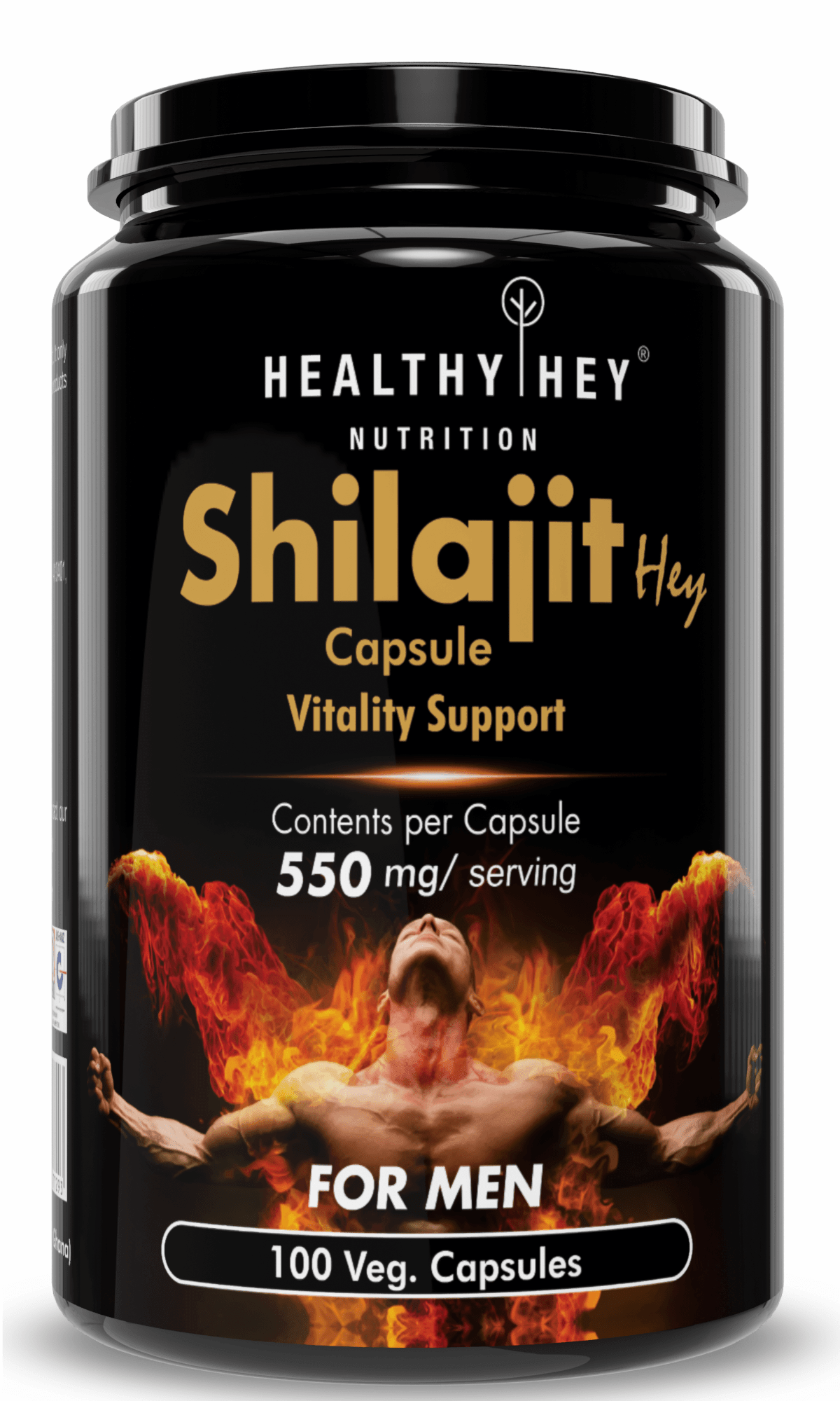 Shilajit | Helps Boost Stamina | with Safed Musli, Tribulus and Ashwagandha 100 Vegetable Capsules