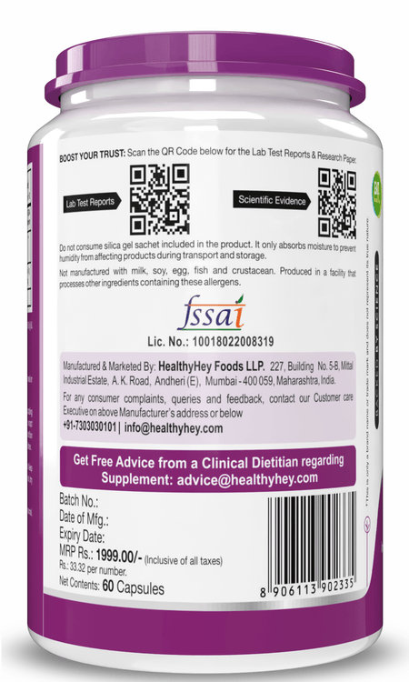 HealthyHey Nutrition Capsule Thermogenic Fat Burner - Premium Weight Loss Supplement with Capsicum Extract - 60 Natural Veggie Diet Pills