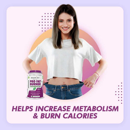 HealthyHey Nutrition Capsule Thermogenic Fat Burner - Premium Weight Loss Supplement with Capsicum Extract - 60 Natural Veggie Diet Pills