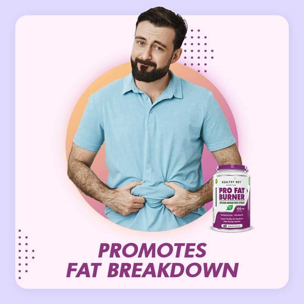 HealthyHey Nutrition Capsule Thermogenic Fat Burner - Premium Weight Loss Supplement with Capsicum Extract - 60 Natural Veggie Diet Pills