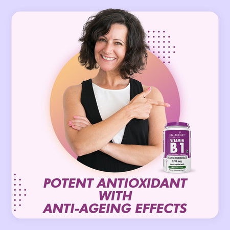 HealthyHey Nutrition Capsule Vitamin B1 - Thiamine Mononitrate 120 Veg Capsules
