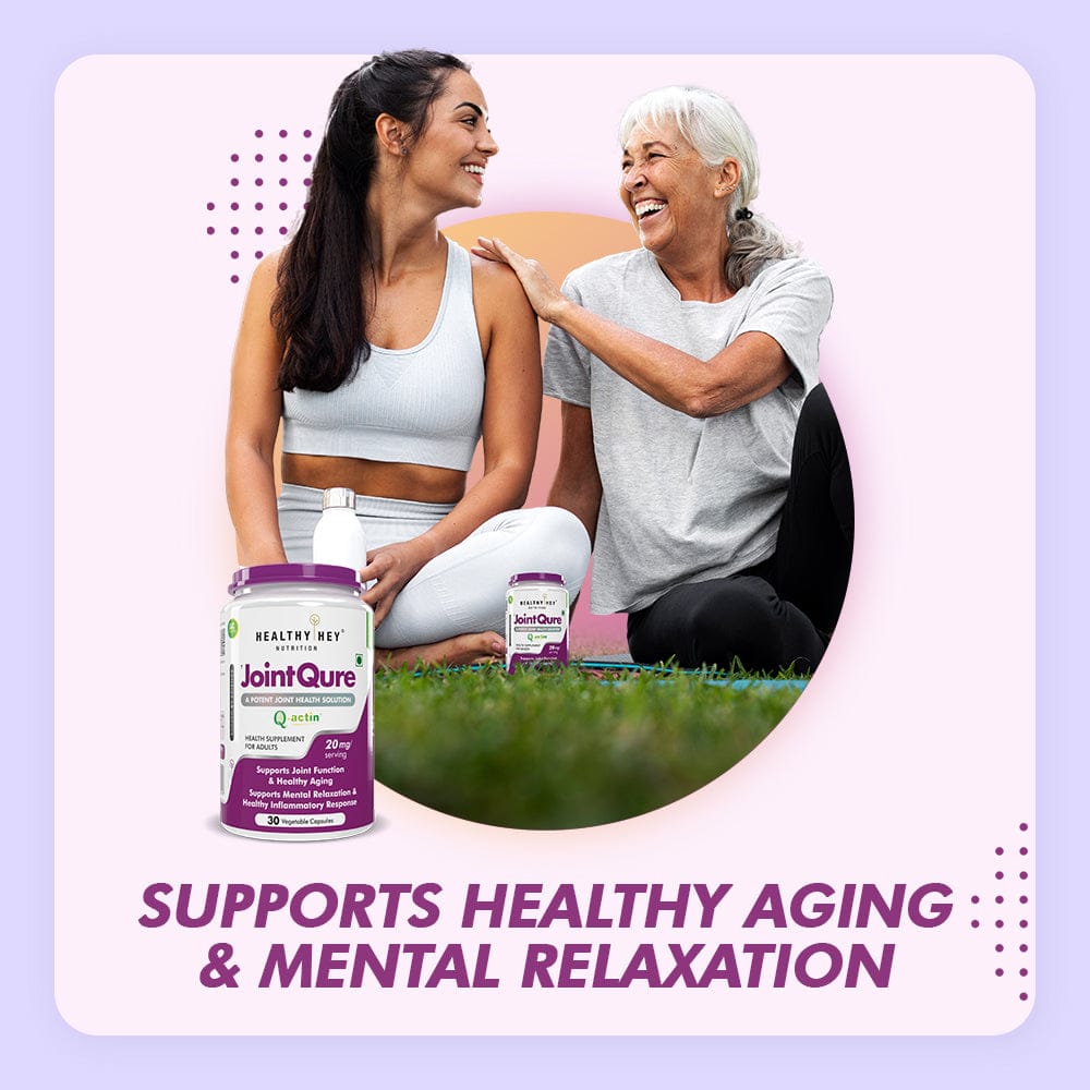 HealthyHey Nutrition Capsules JointQure Supports Joint Function & Healthy Aging Supports Mental Relaxation & Healthy Inflammatory Response 30 Vegetable Capsules.