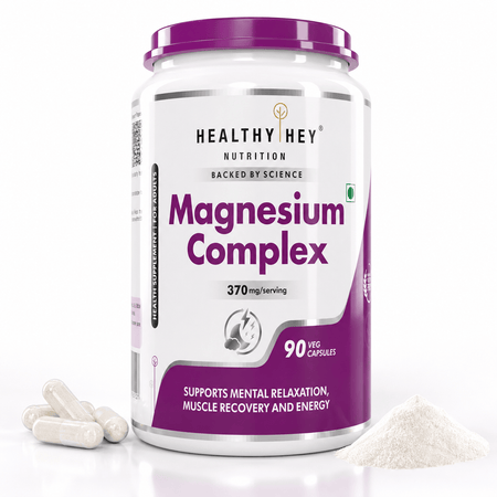 HealthyHey Nutrition Capsules Magnesium Complex Supports Mental Relaxation Muscles Recovery And Energy 120 Capsules