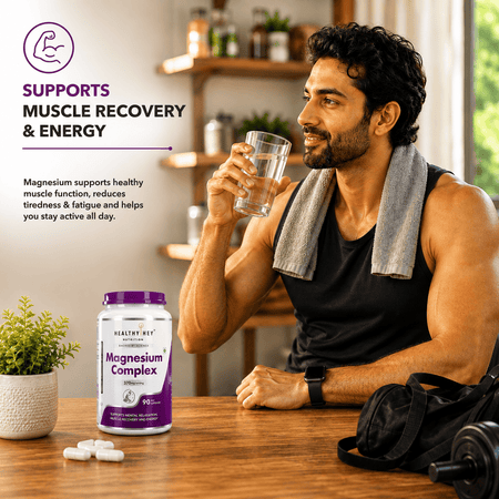 HealthyHey Nutrition Capsules Magnesium Complex Supports Mental Relaxation Muscles Recovery And Energy 120 Capsules