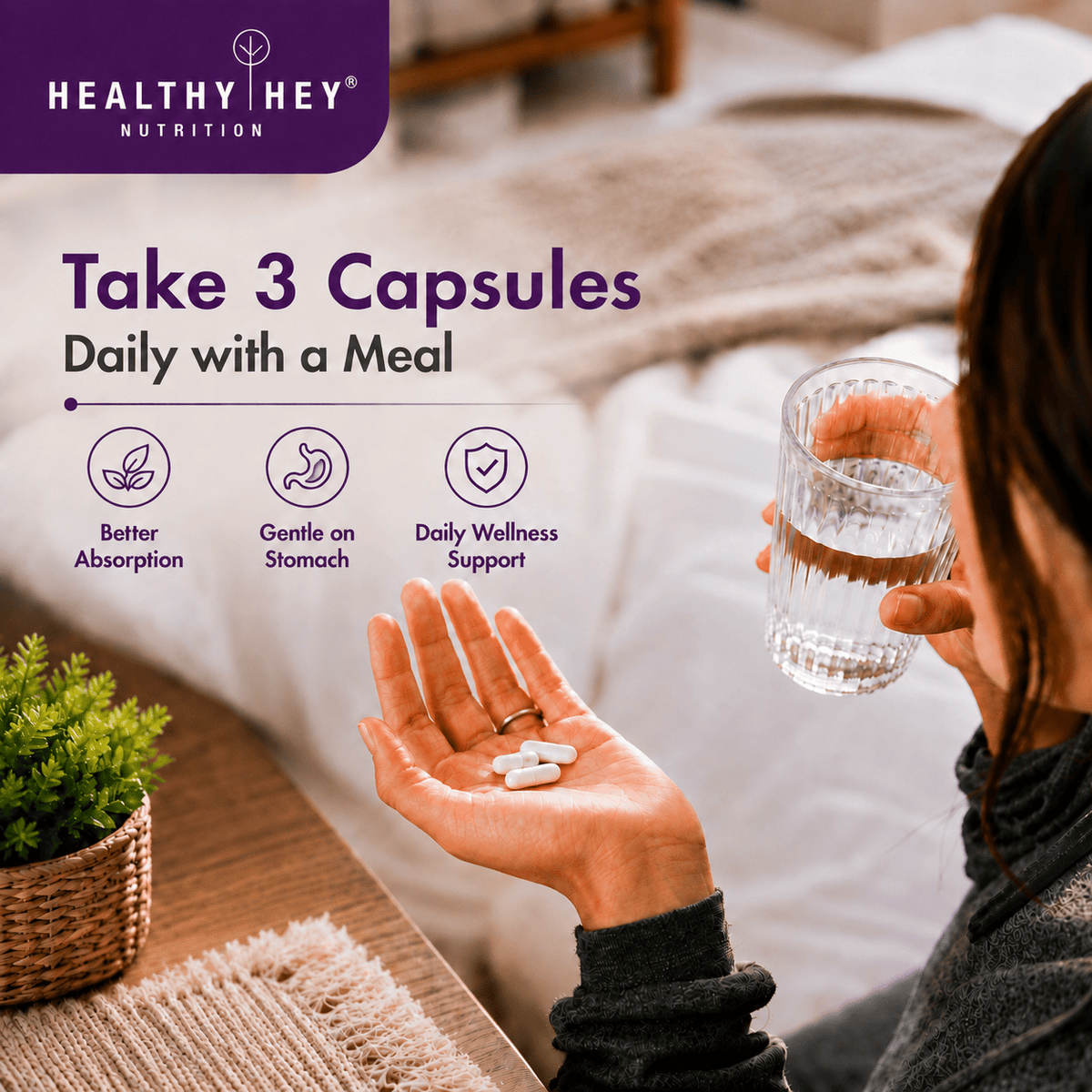 HealthyHey Nutrition Capsules Magnesium Complex Supports Mental Relaxation Muscles Recovery And Energy 120 Capsules