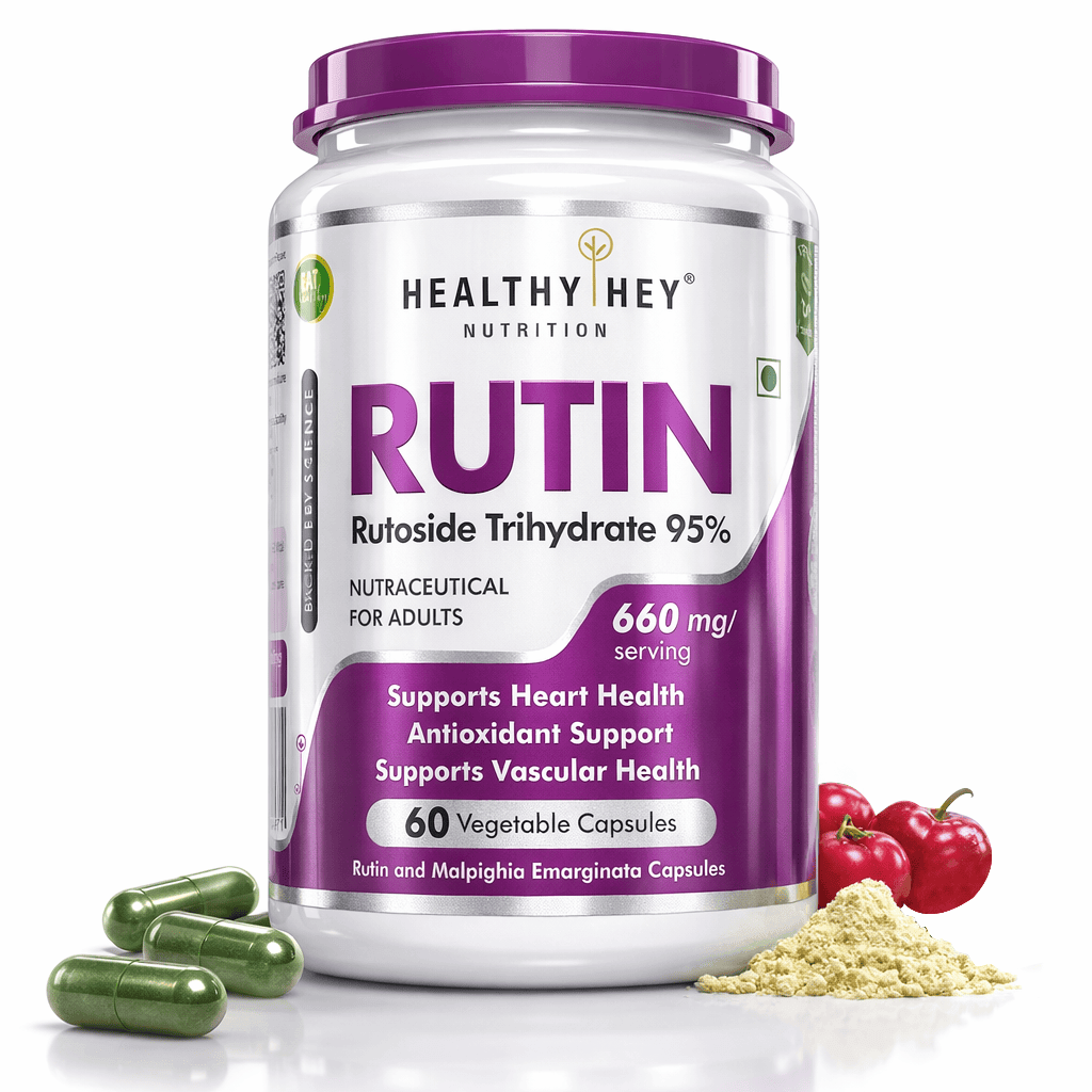 Rutin Rutoside Trihydrate Supports Heart Health Antioxidant Supports Supports Vascular Health 60 Vegetable capsules