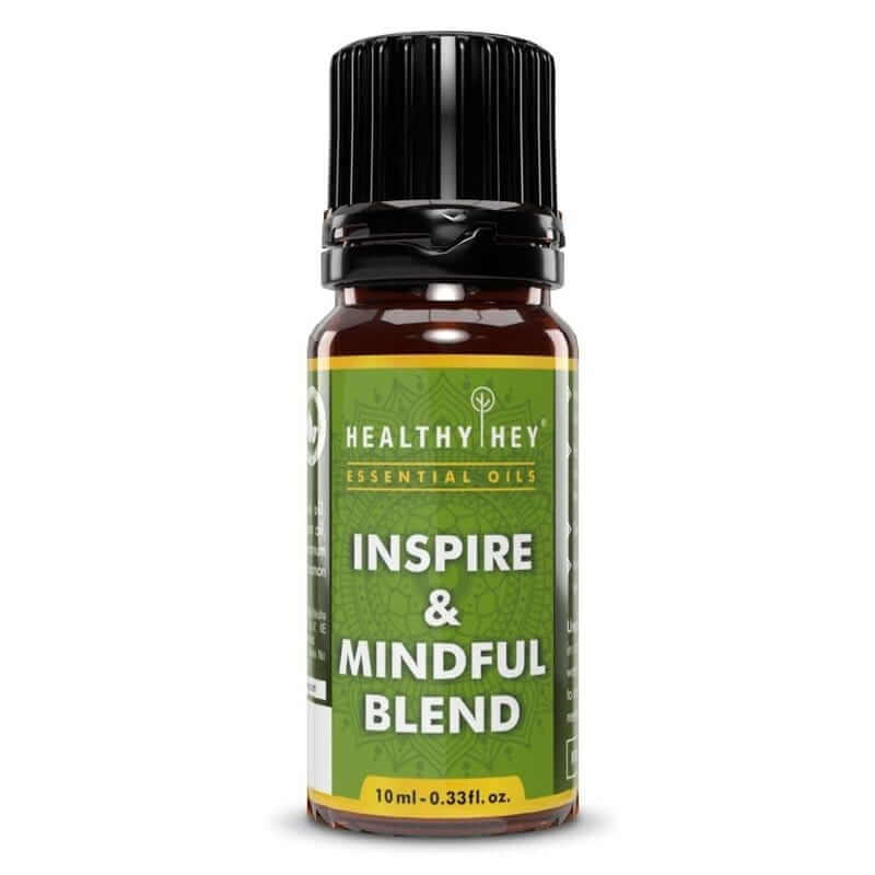 HealthyHey Essential Oils - 100% Pure Therapeutic Inspire and Mindful Blend Oil- 10ml