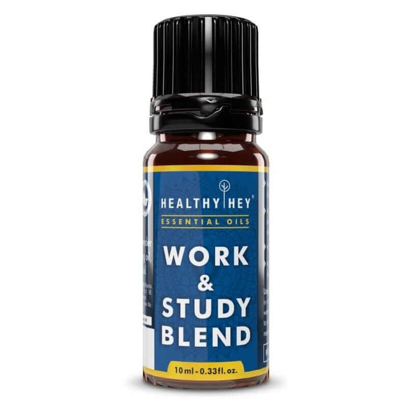 HealthyHey Essential Oils - 100% PureTherapeutic Work & Study Blend Oil- 10ml