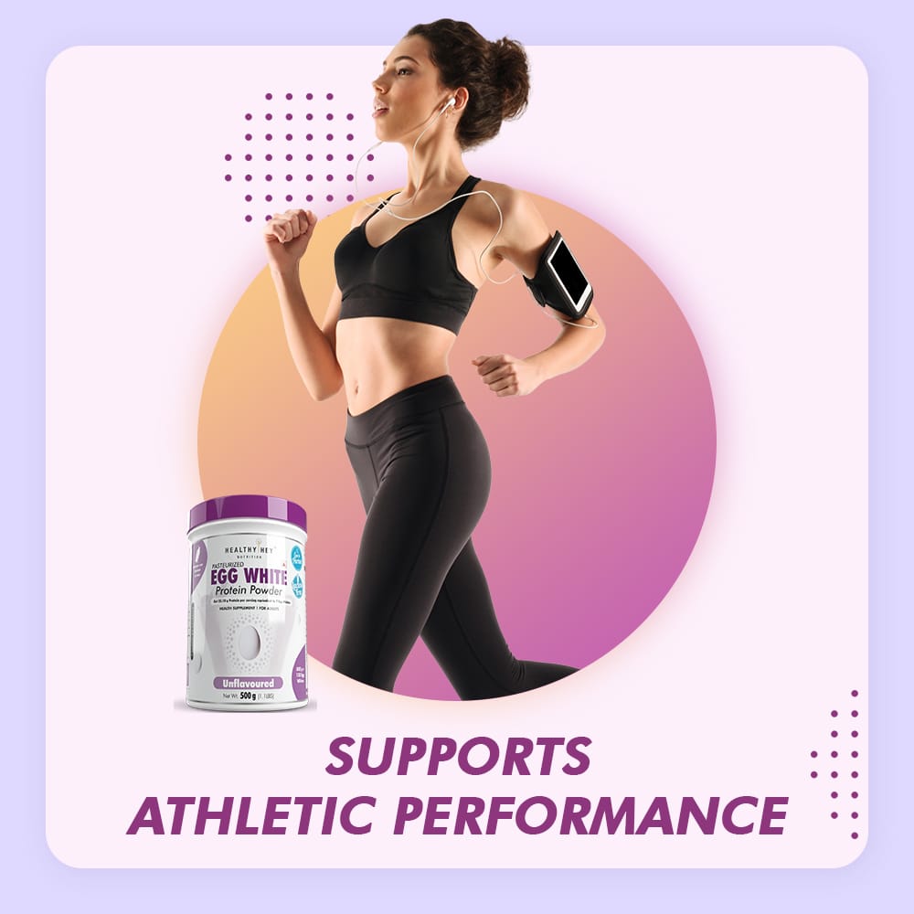 HealthyHey Nutrition Powder 100% Egg White Protein Low in Purine - Instant Mix - 80% Protein - Non GMO & Lactose Free