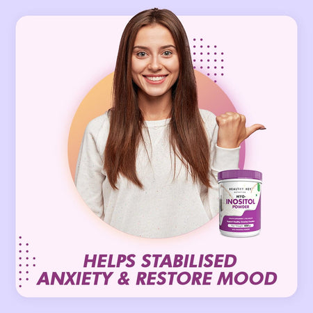 HealthyHey Nutrition Powder 100% Pure Myo Inositol Powder, Support Healthy ovarian function (Vitamin B8), 400gm pack