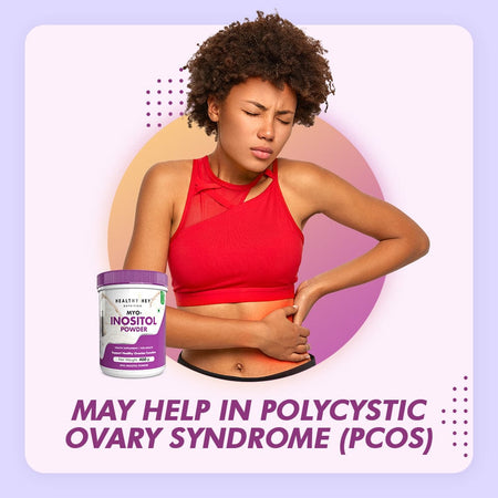 HealthyHey Nutrition Powder 100% Pure Myo Inositol Powder, Support Healthy ovarian function (Vitamin B8), 400gm pack