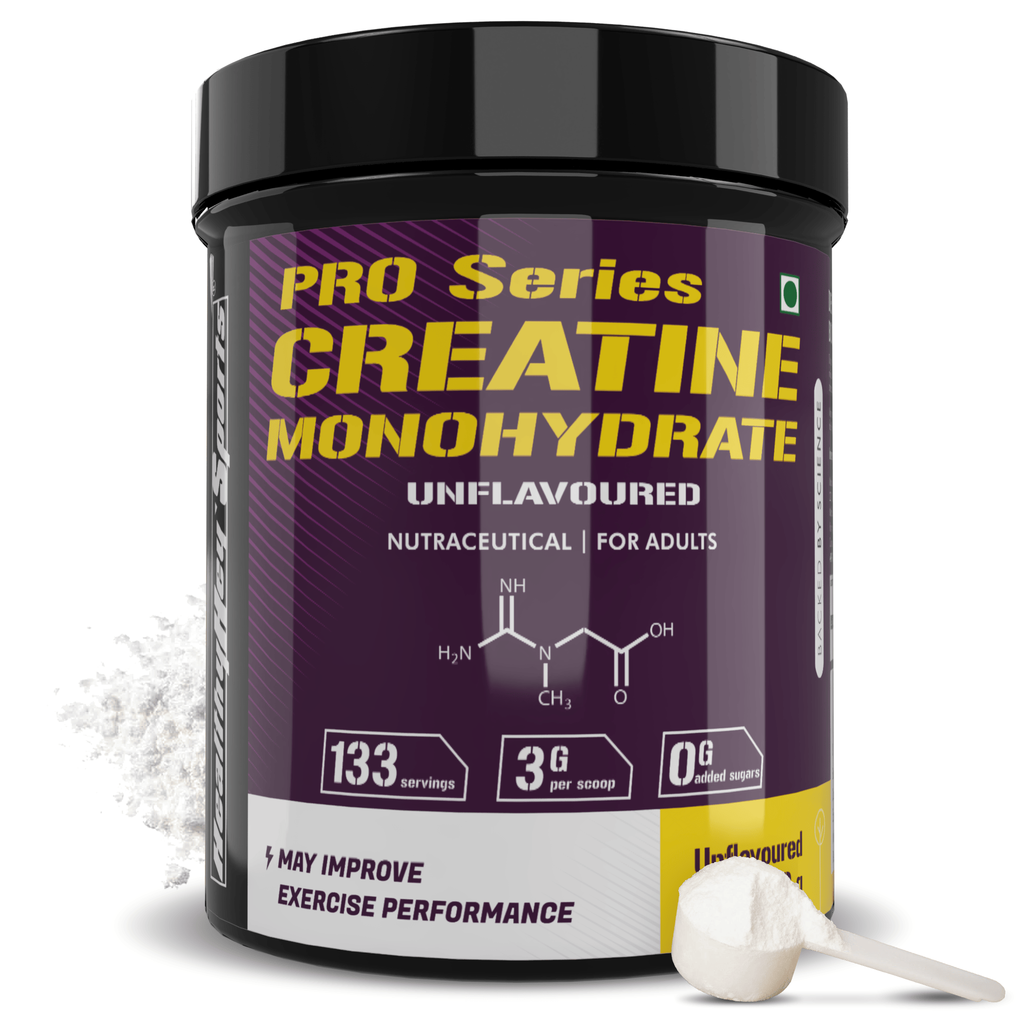 HealthyHey Nutrition Powder 400g Creatine Monohydrate, May Improve exercise performance - Premium Quality - For Muscle Growth