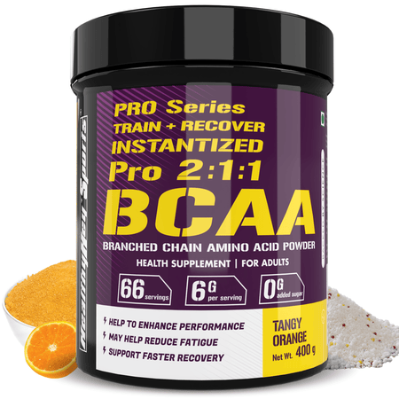 HealthyHey Nutrition Powder BCAA Powder 2:1:1, Branched Chain Amino Acids, BCAAs, Tangy Orange, 41 Servings (Tangy Orange, 250 g)