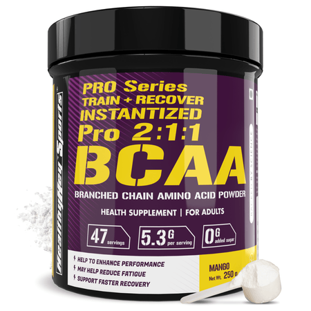 HealthyHey Nutrition Powder BCAA Powder 2:1:1, Branched Chain Amino Acids, BCAAs, Tangy Orange, 41 Servings (Tangy Orange, 250 g)
