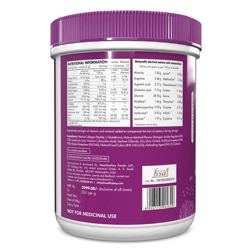 glutathione collagen glow powder Simplee Supplements GlutaGenC 500mg Glutathione Capsules | 60 Capsules |  Skin Brightening, Antioxidant, Youthful Skin Support | Best Price Qatar