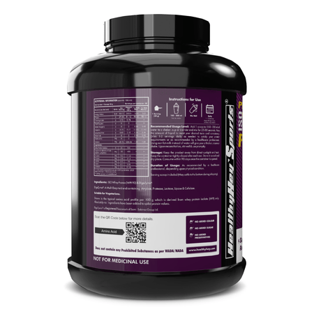 HealthyHey Nutrition Powder ISO Whey Protein - ISOReal - Sourced from Germany - 90% Protein