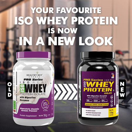 HealthyHey Nutrition Powder ISO Whey Protein - ISOReal - Sourced from Germany - 90% Protein