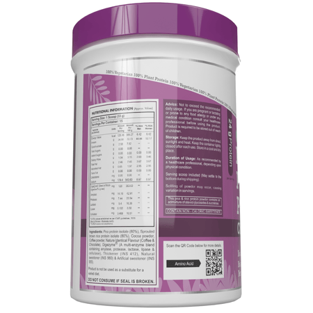 HealthyHey Nutrition Powder Plant Protein Powder, Protein - Low Net Carbs, Non Dairy, Gluten Free, Lactose Free, No Sugar Added, Soy Free, Non-GMO