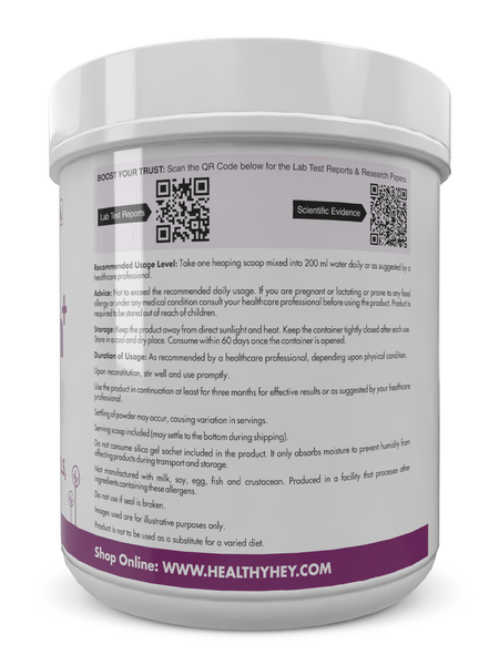 HealthyHey Nutrition Powder Poultry Collagen  Hydrolysed Chicken Collagen with Vitamin C Unflavoured 200g