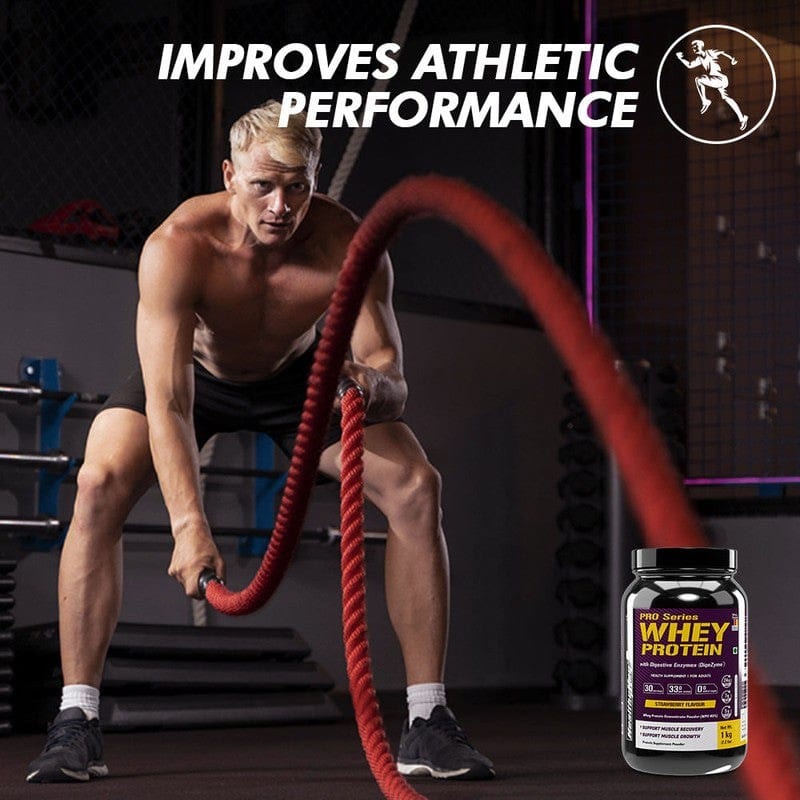 HealthyHey Nutrition Powder Whey Protein Concentrate - 80% Protein with Digestive Enzymes