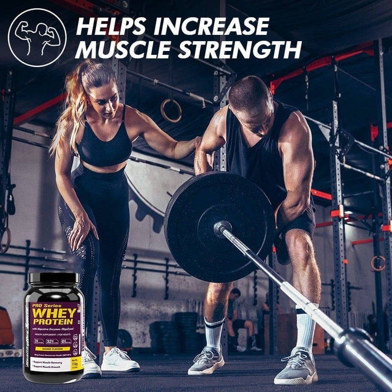 HealthyHey Nutrition Powder Whey Protein Concentrate - 80% Protein with Digestive Enzymes