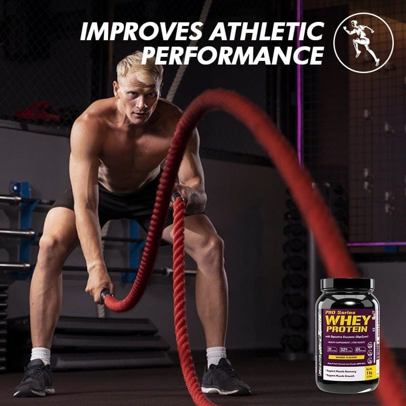 HealthyHey Nutrition Powder Whey Protein Concentrate - 80% Protein with Digestive Enzymes