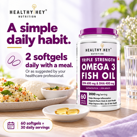 HealthyHey Omega 3 fish oil 60 softgels gallery image 05
