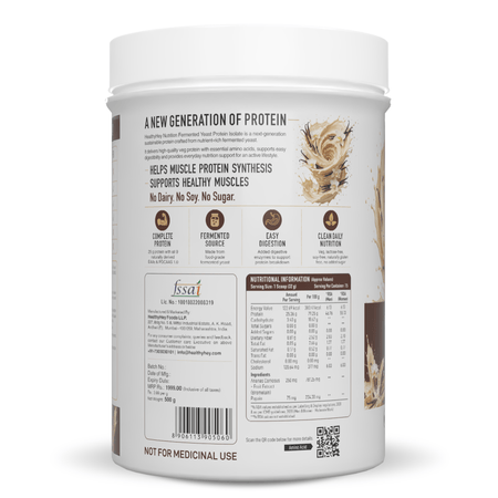 HealthyHey Sports Powder Fermented Yeast Protein Helps Muscle Protein Synthesis Supports Healthy - 500g