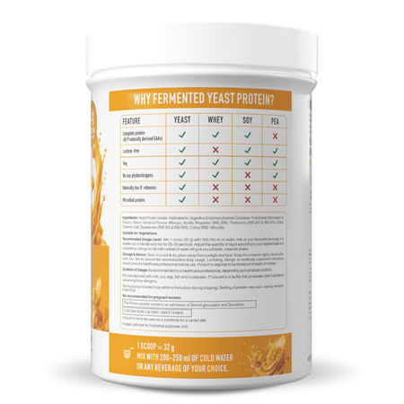 HealthyHey Sports Powder Fermented Yeast Protein Helps Muscle Protein Synthesis Supports Healthy - 500g