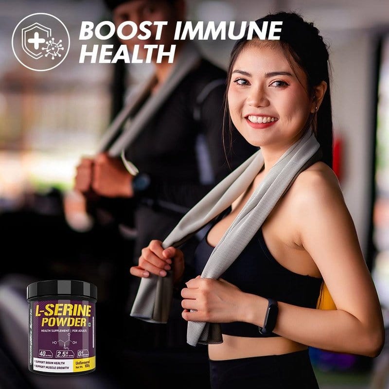 HealthyHey Sports Powder L-Serine Powder, Support Brain Health - 100g - Unflavoured