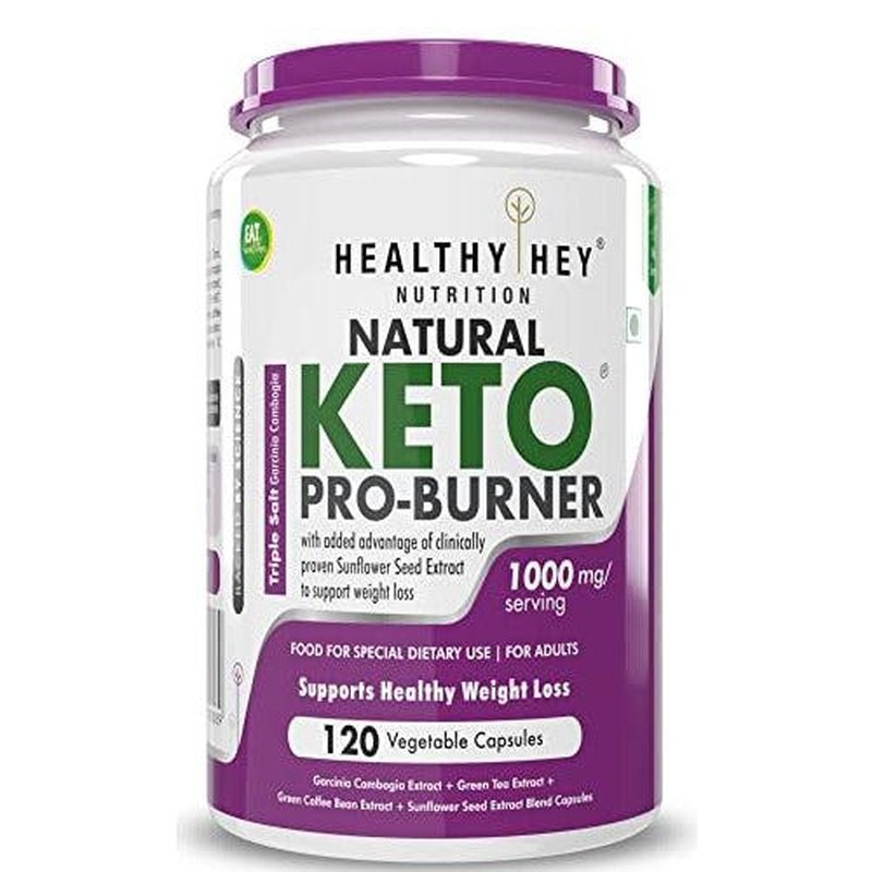 Keto Pro-Burner, Support Healthy Weight Loss -120 Veg Capsules - HealthyHey Nutrition